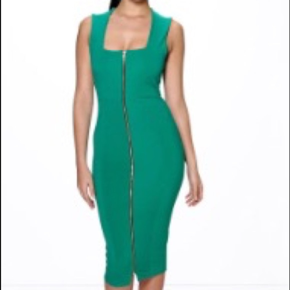 Green Midi Dress **BRAND NEW**